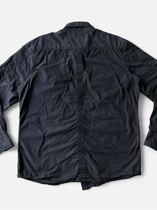 INC International Concepts Long Sleeve Snap Button Up Size XL Black Skull Grunge - Picture 5 of 11